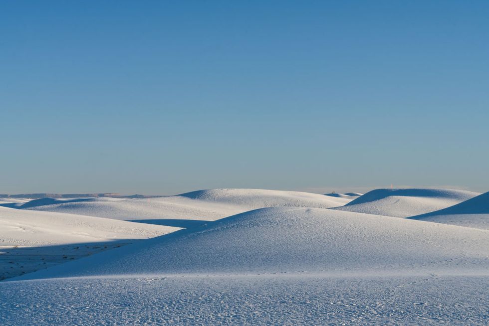 dune fields in white sands national park