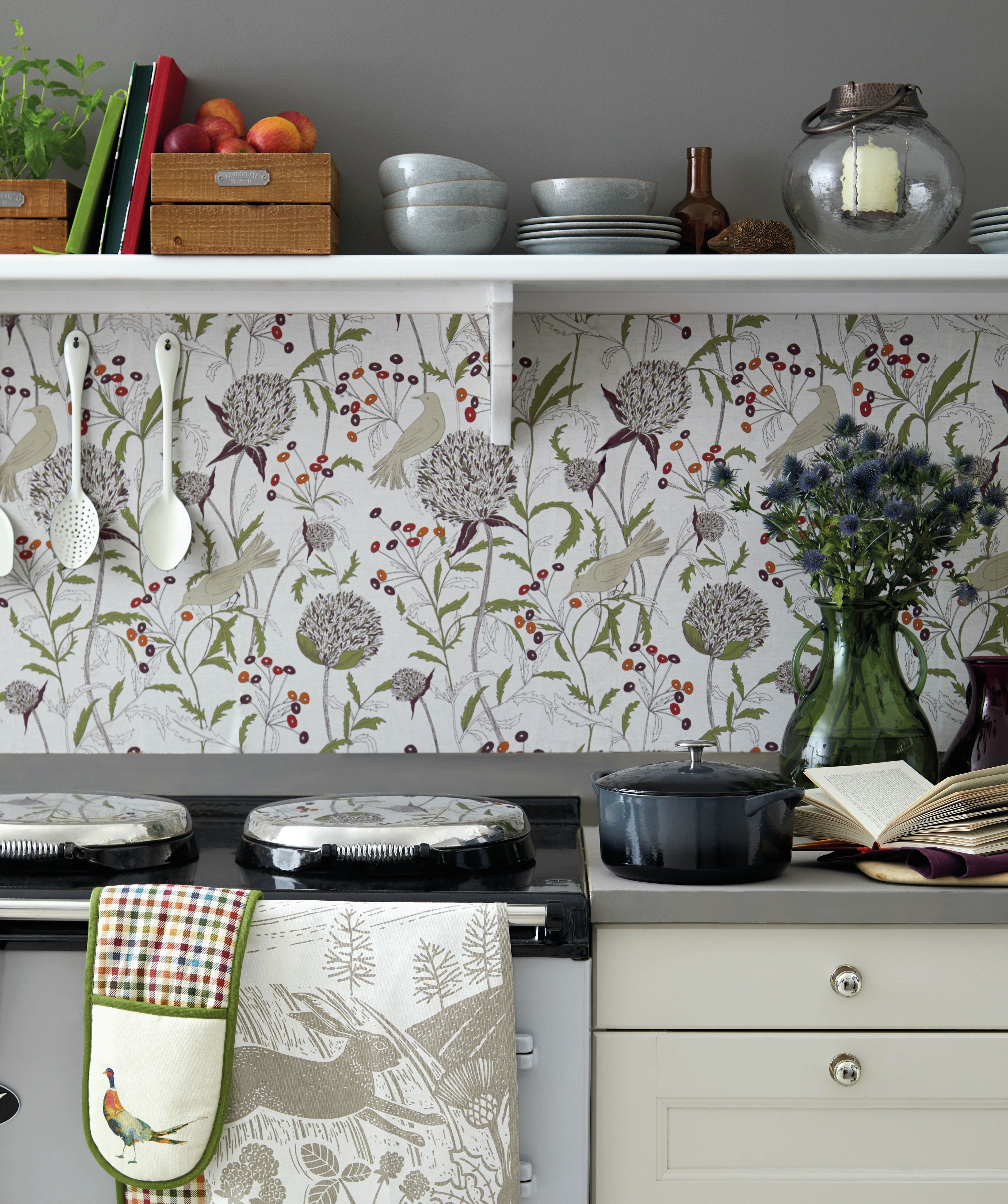 House  Home  10 Kitchens That Wow With Wallpaper