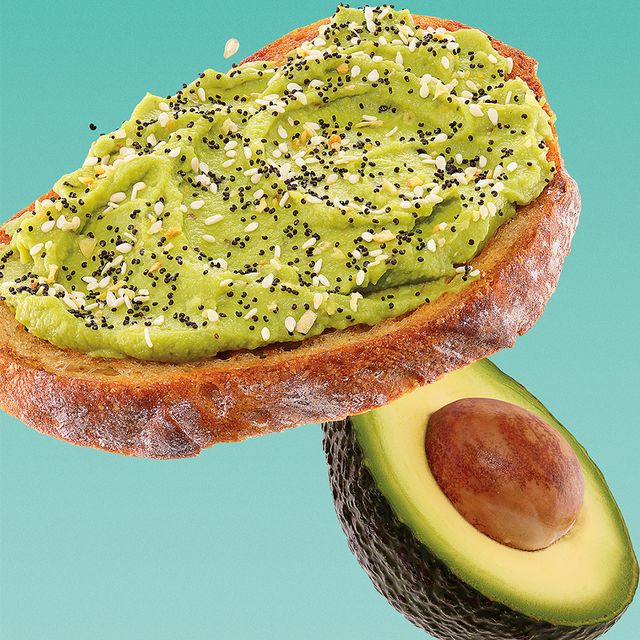 dunkin' avocado toast with everything bagel seasoning