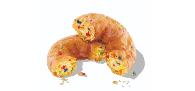 dunkin' launches new dunkfetti donut that combines confetti cake and classic glazed
