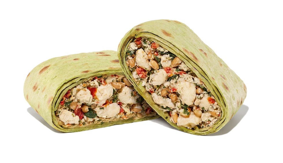 dunkin green goddess wrap