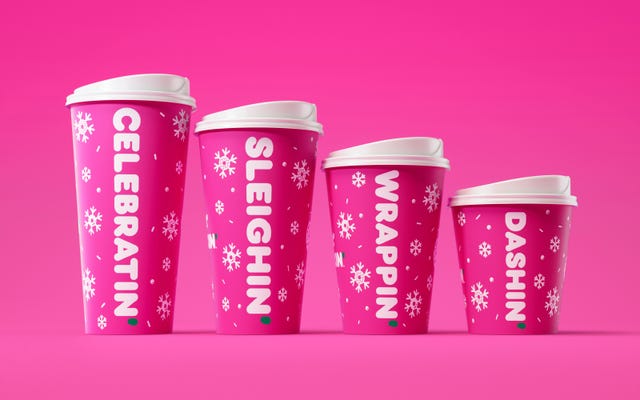 Cup, Pink, Cup, Tumbler, Material property, Drinkware, Font, Coffee cup, Plastic, 