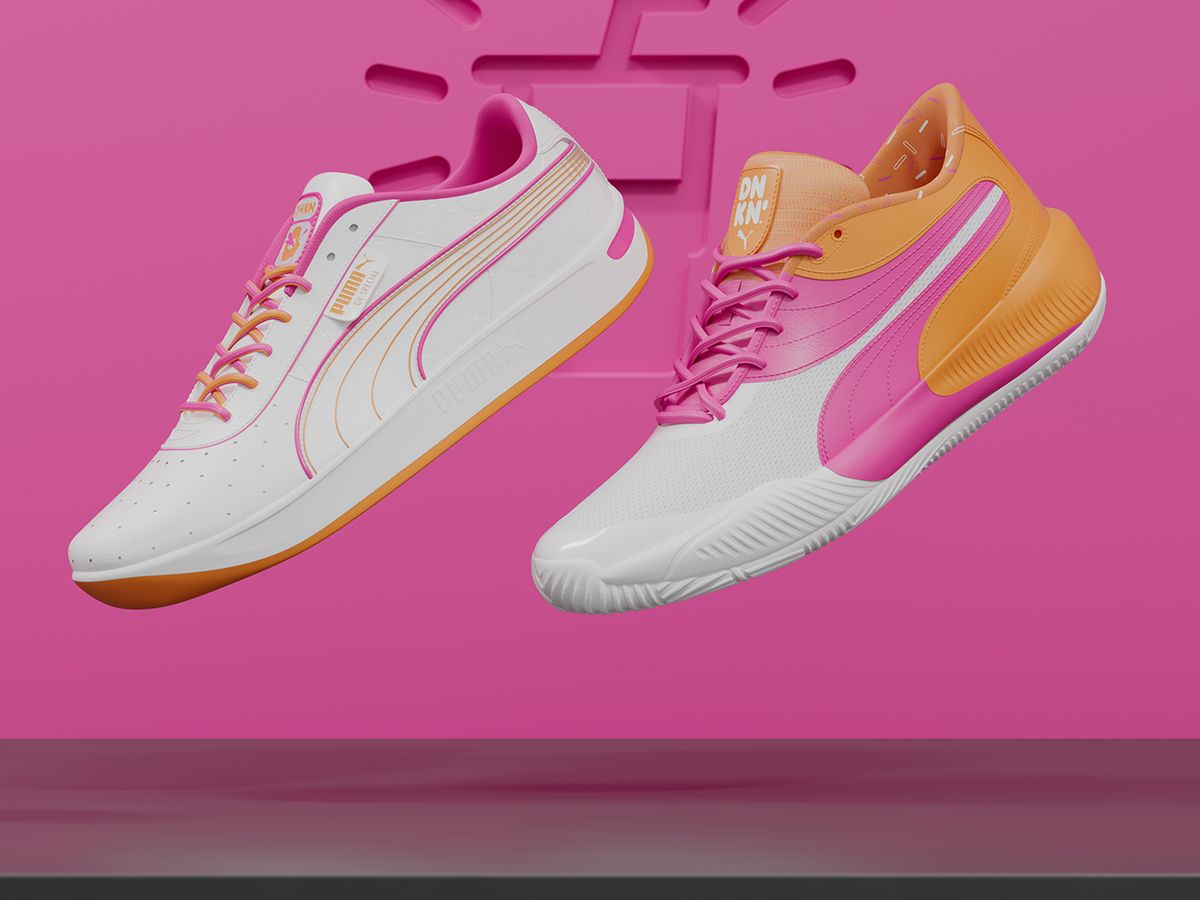 PUMA Just Released Two Pairs of Dunkin'-Inspired Shoes to Celebrate Iced  Coffee Day