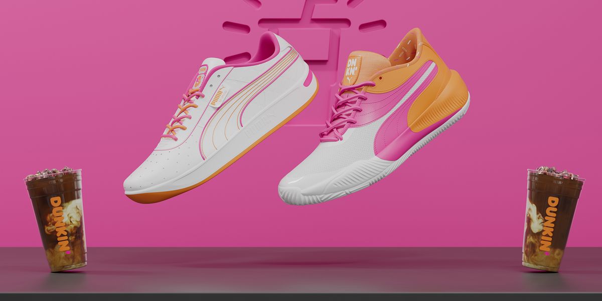 PUMA Just Released Two Pairs of Dunkin\'-Inspired Shoes to Celebrate Iced  Coffee Day