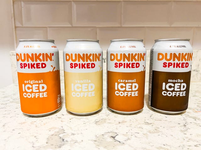 We Tried Dunkins Spiked Iced Coffees And Teas Dunkin Spiked Coffee And Tea Review