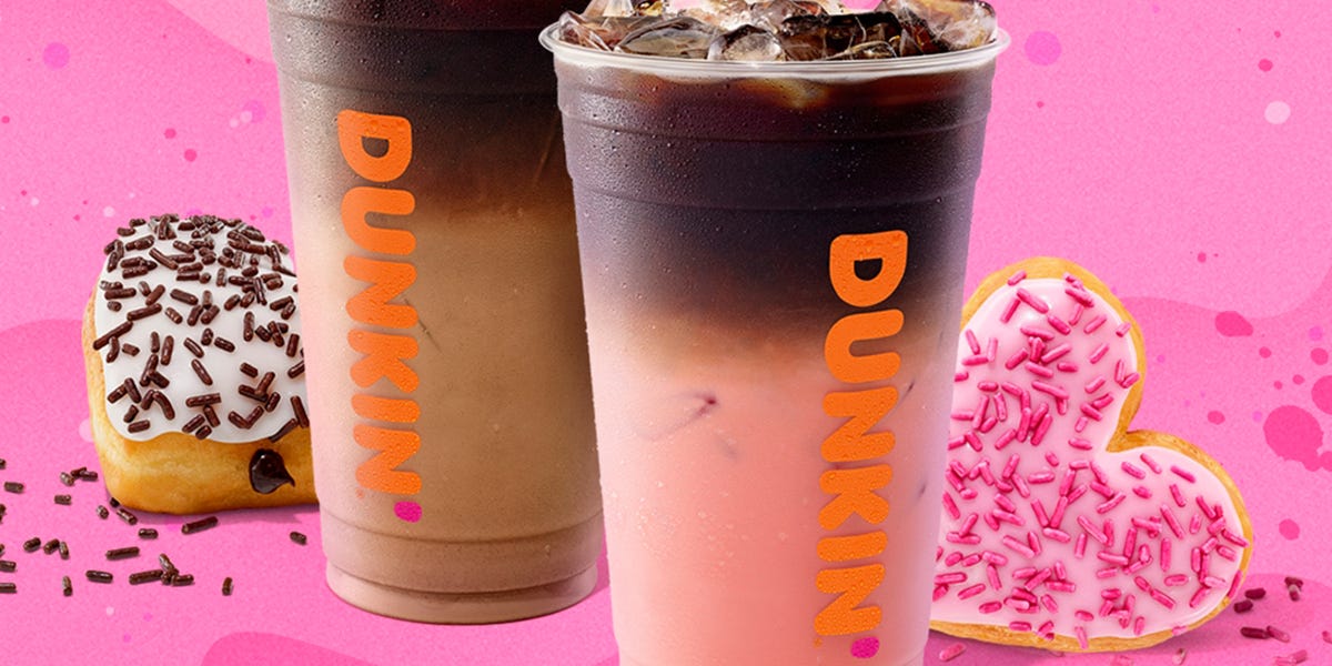 Dunkin’s Valentine’s Day Menu Is Here, and the Ombré Pink Velvet