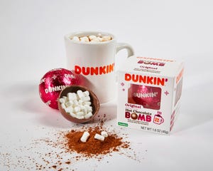 dunkin hot cocoa bomb