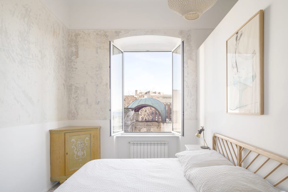 dormitorio decorado en blanco