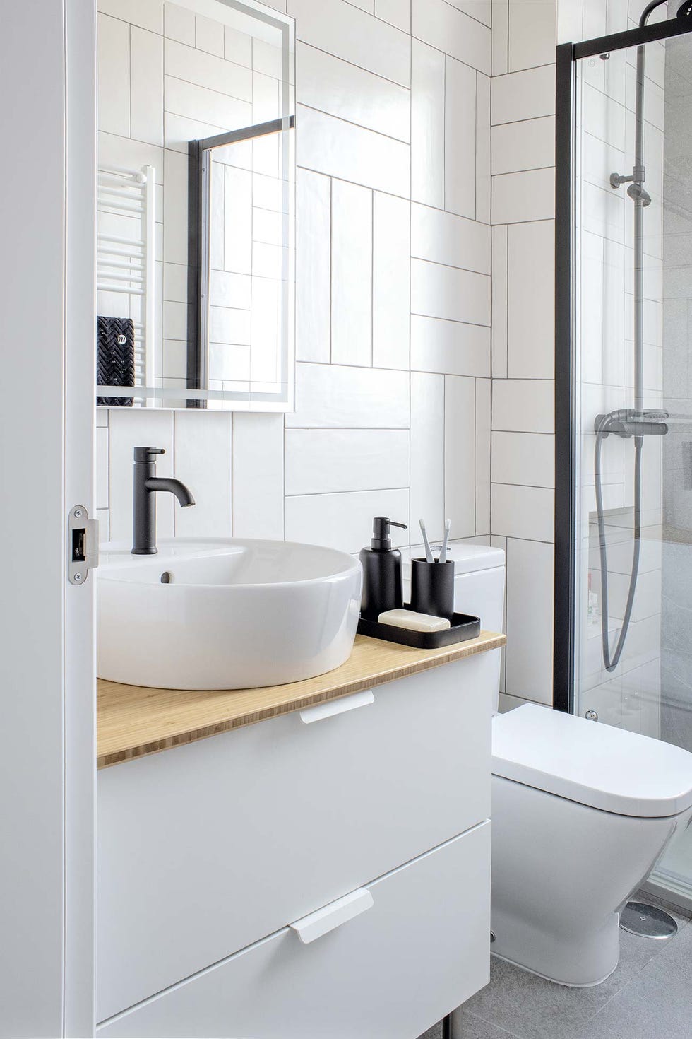 dúplex en madrid reformado baño blanco