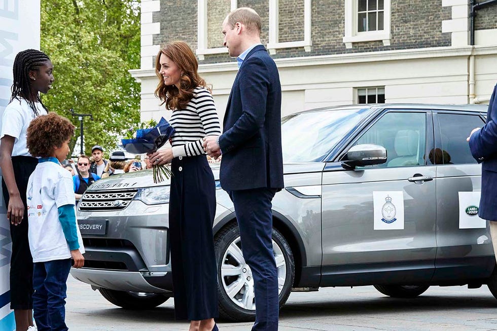 Los duques de Cambridge King´s Cup Land Rover