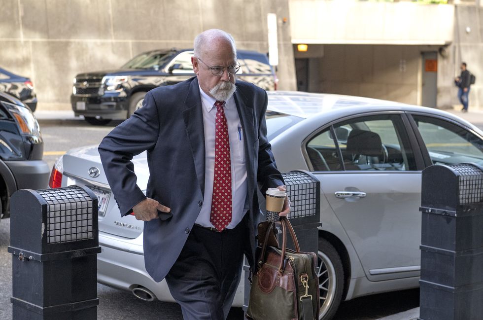 washington, dc may 17 ny nj newspapers out special counsel john durham, who then united states attorney general william barr appointed in 2019 after the release of the mueller report to probe the origins of the trump russia investigation, arrives for his trial at the united states district court for the district of columbia on may 17, 2022 in washington, dc photo by ron sachsconsolidated news picturesgetty images