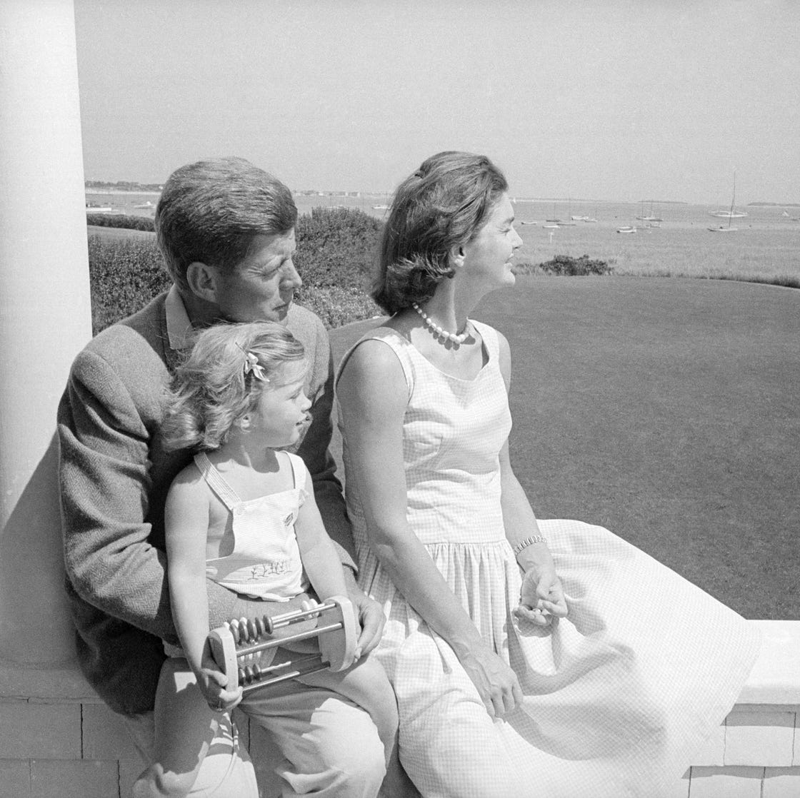 John and Jackie Kennedy with Daughter Caroline john and jackie kennedy with daughter caroline