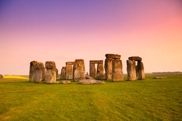 stonehenge bij laagstaande zon