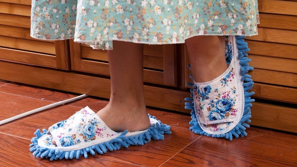 Fancy Dress Pugs Women's Cotton Mop Slippers - 5 Colors