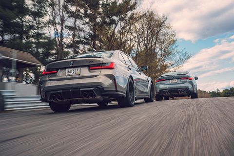 2021 bmw m3 and m4 at lime rock park