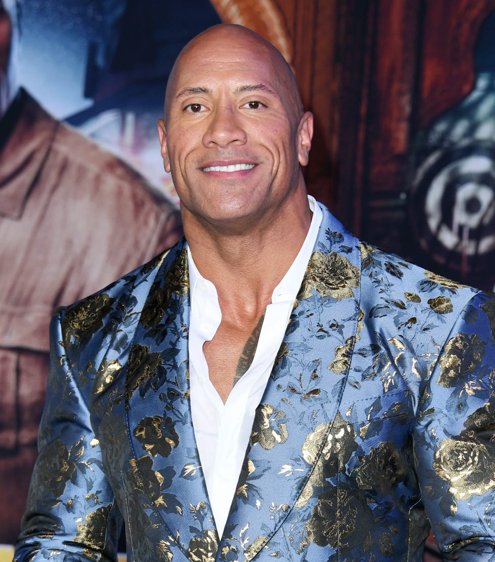 dwayne the rock johnson at the premiere of sony pictures jumanji the next level