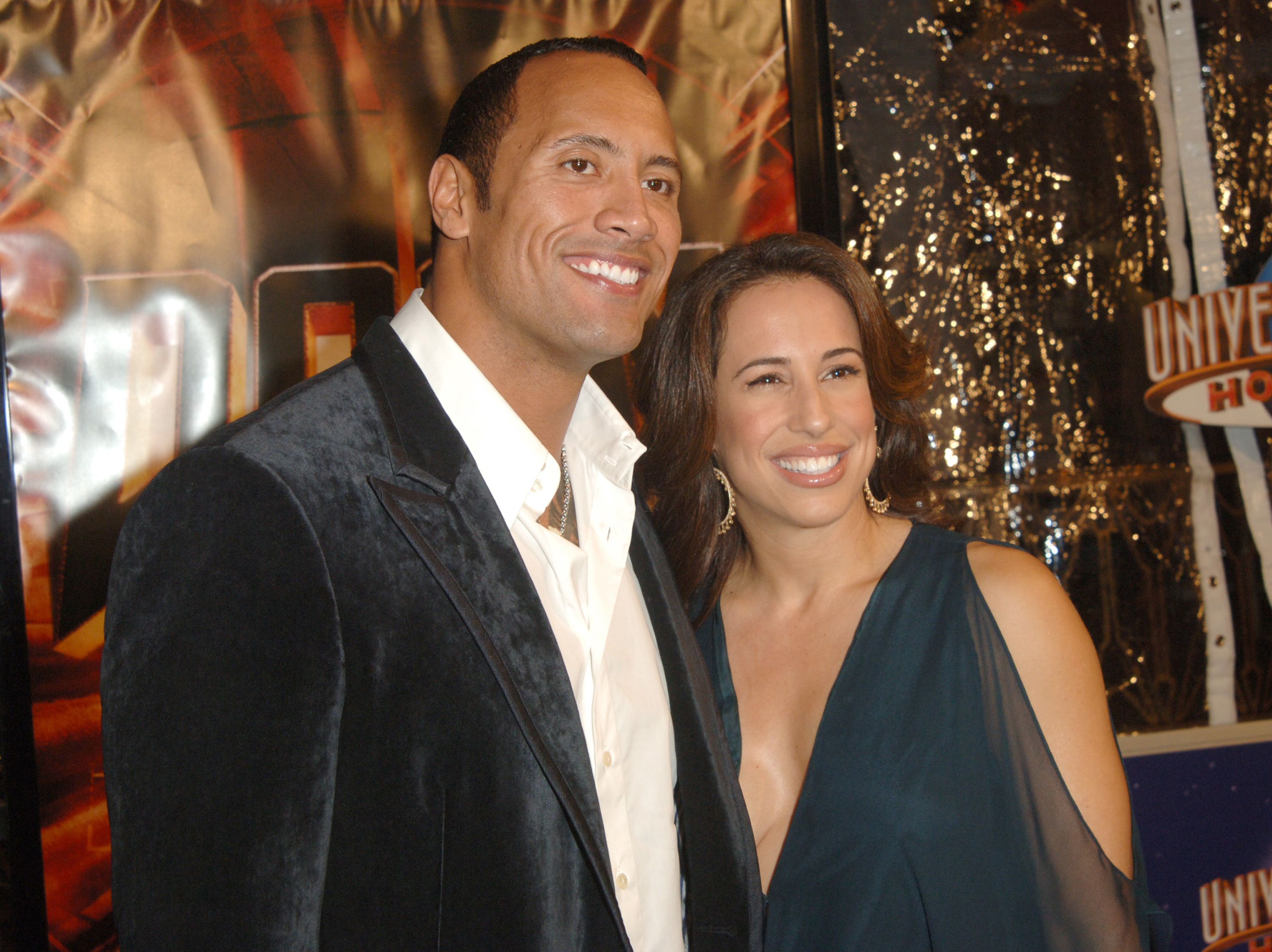 Dany Garcia and Dwayne Johnson 