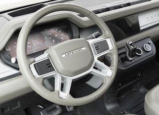 Land Rover Defender interior spy photo