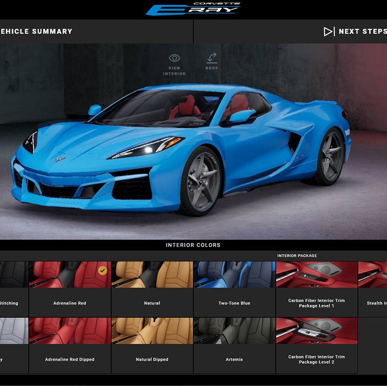 2022 corvette grand sport blue