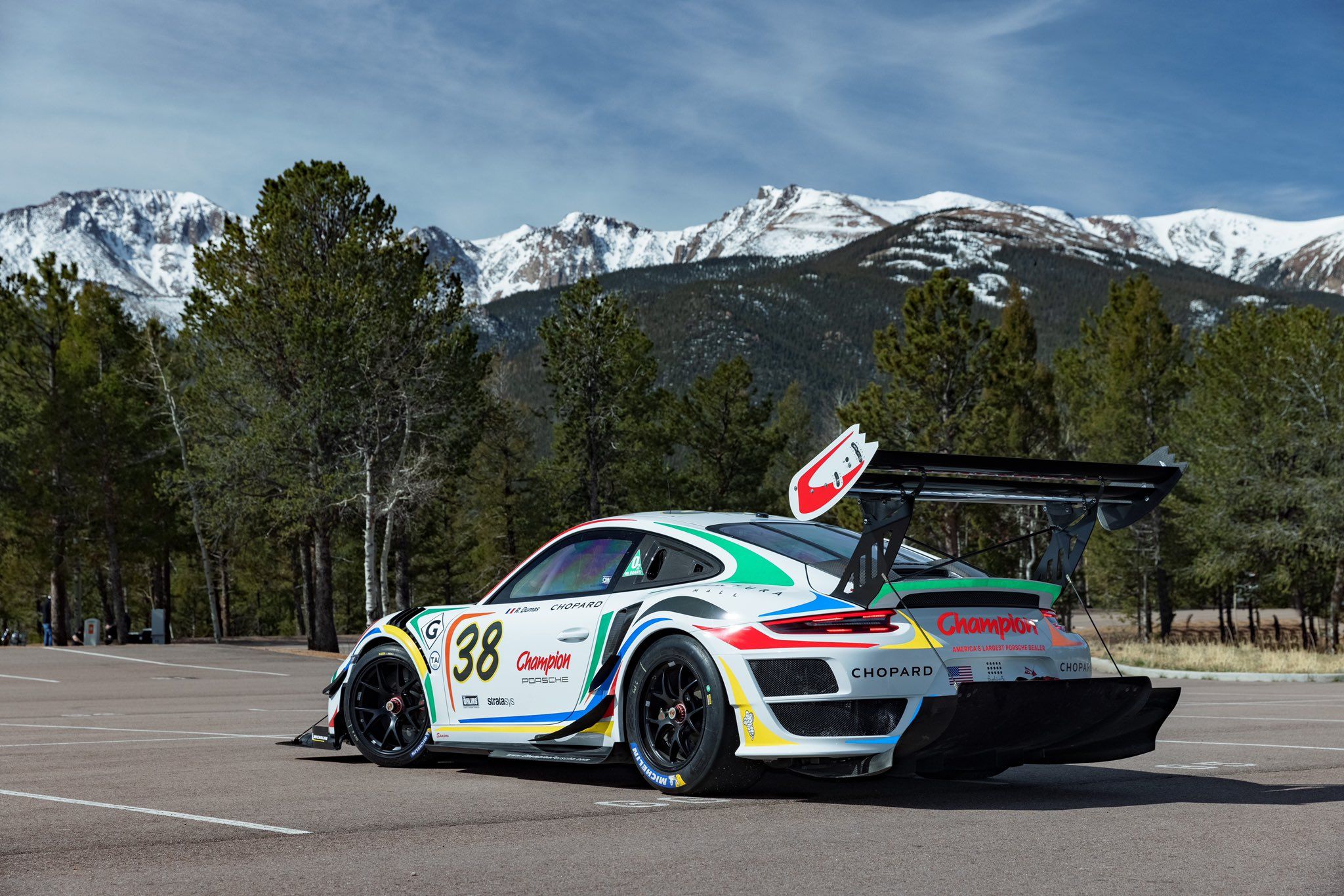 Diffuser on This Pikes Peak 911 Is So Big It s Strapped to the Wing