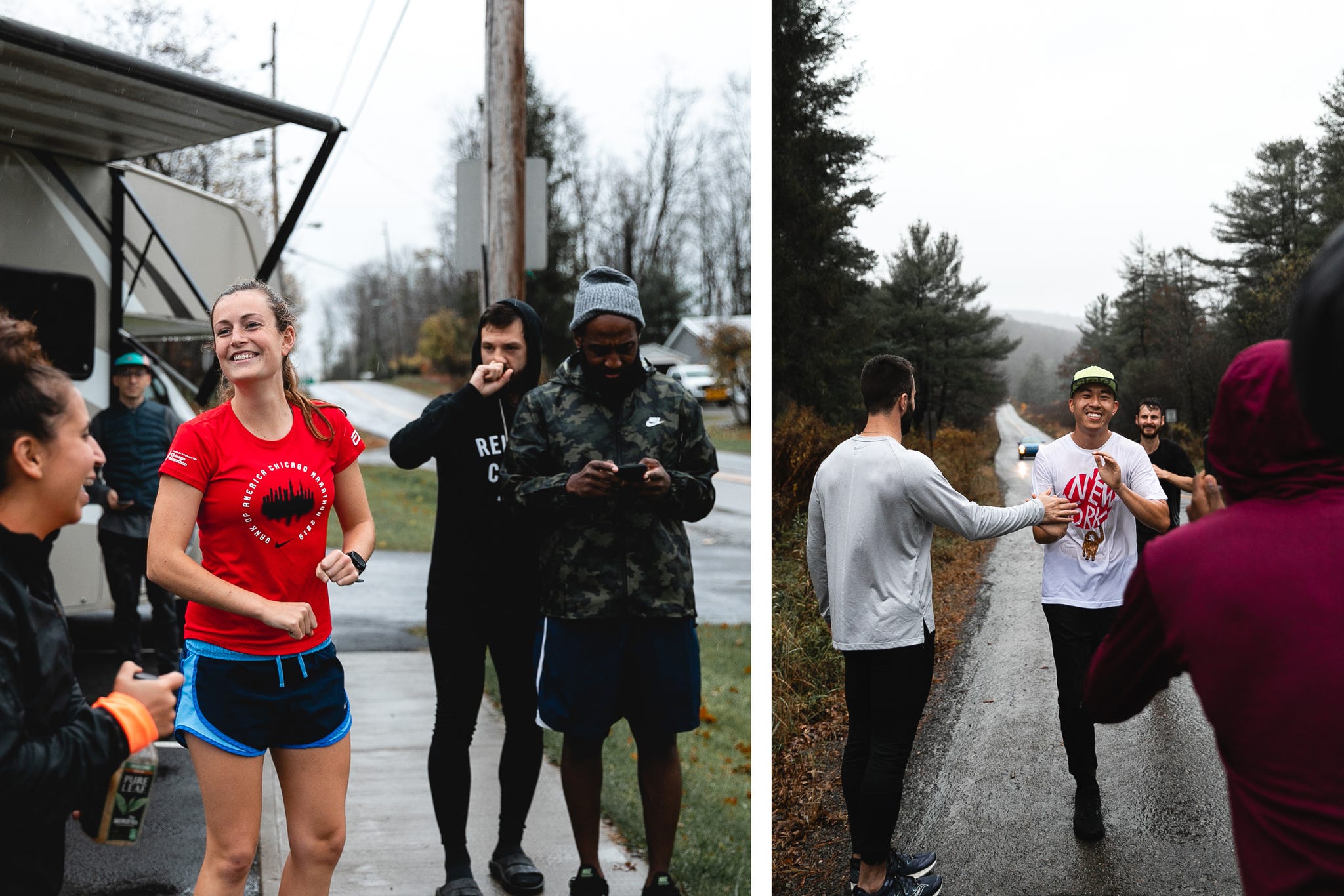 Runners during the E2NY race in 2019.