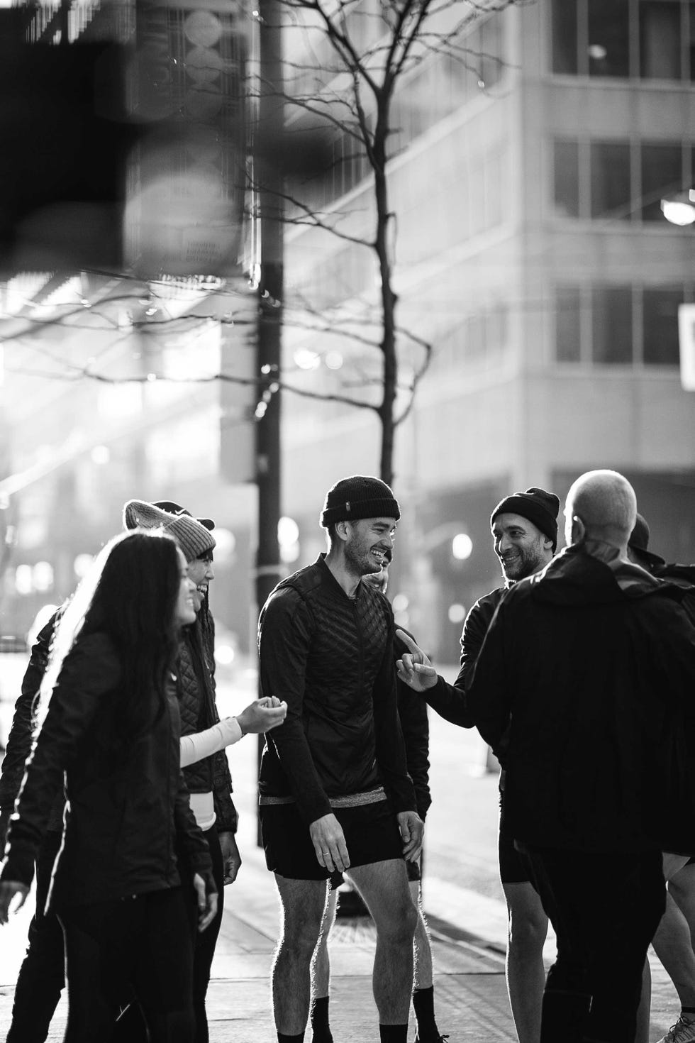 Andrew Abley (center) with Quinton Jacobs, co-founders of E2NY.