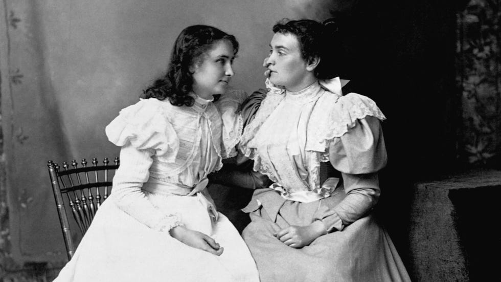 Helen Keller and Anne Sullivan