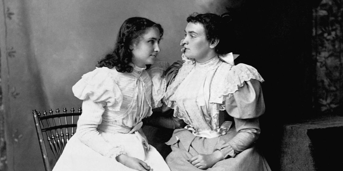 Helen Keller and Anne Sullivan