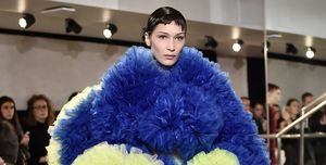 Fur, Cobalt blue, Fashion, Blue, Clothing, Fur clothing, Electric blue, Haute couture, Fashion design, Outerwear, 