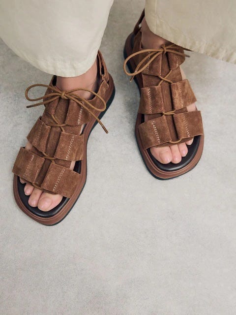 next suede sandals