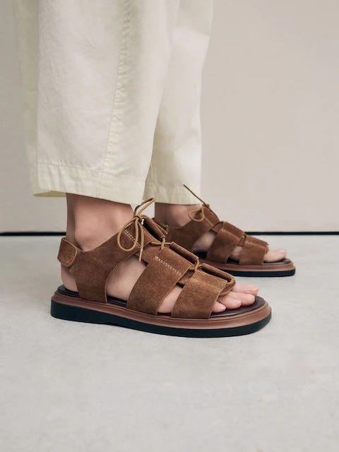 next suede sandals