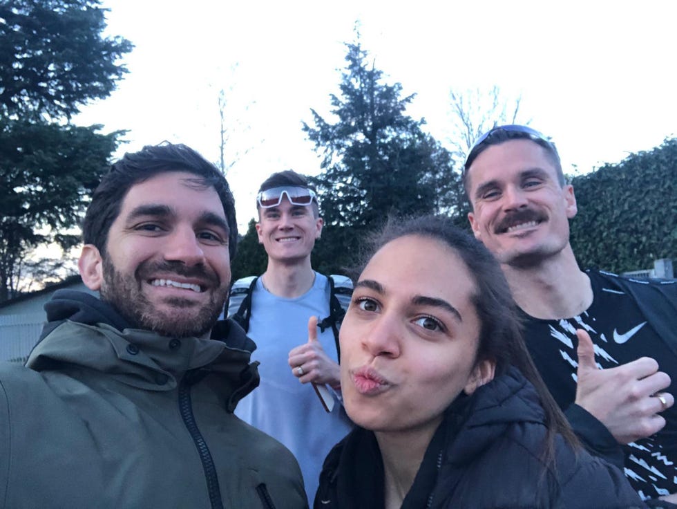 a group of people posing for a photo