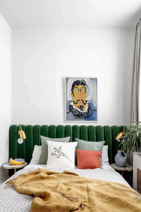 cabecero diy manualidades terciopelo