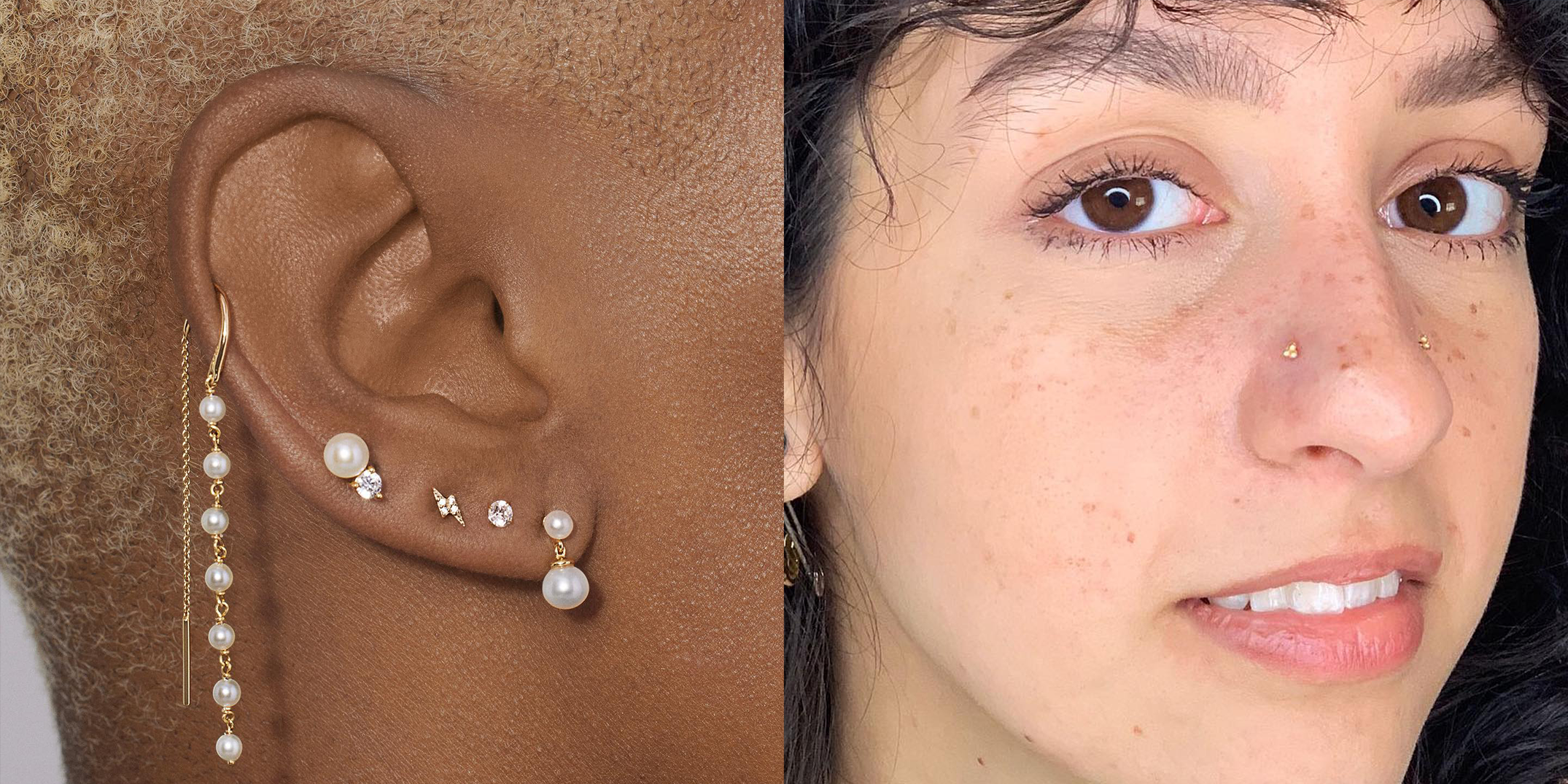 Discover 168+ 2 earrings in one ear latest