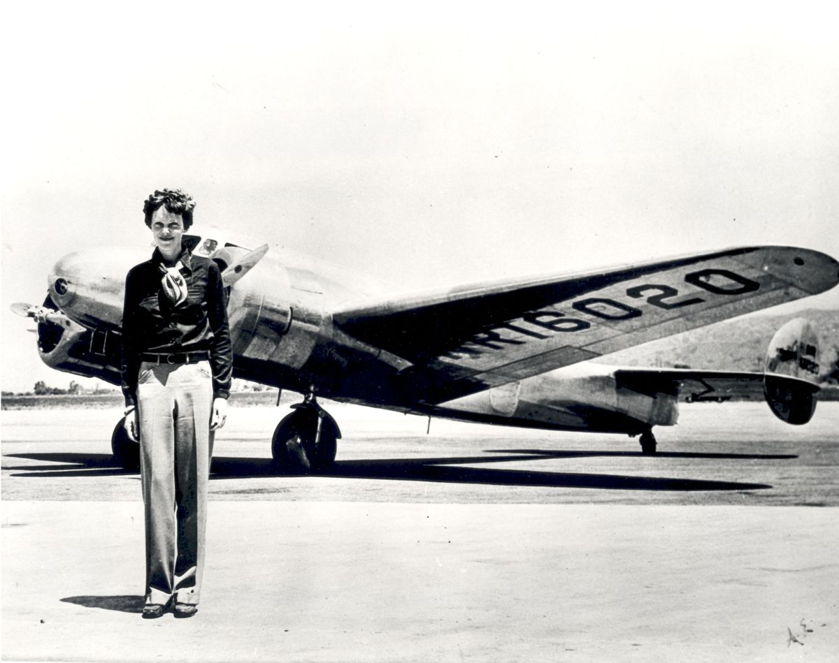American aviator Amelia Earhart, c 1930s.