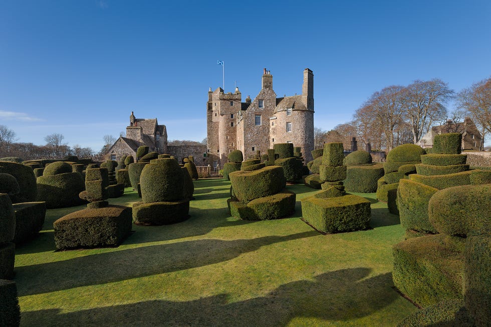 Earlshall Castle - St Andrews - topiary - Scotland - Savills