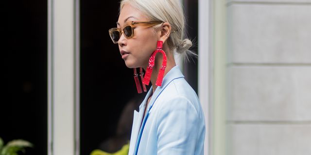 Vanessa Hong wearing earrings