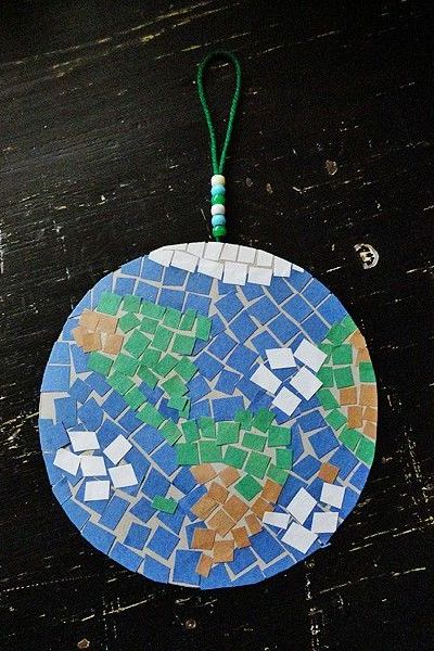 mosaic earth craft project