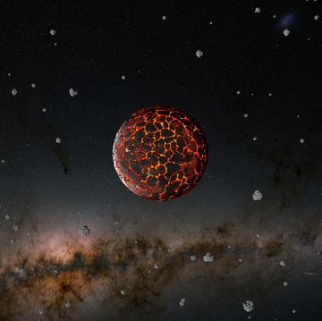 earth like planet formation, illustration