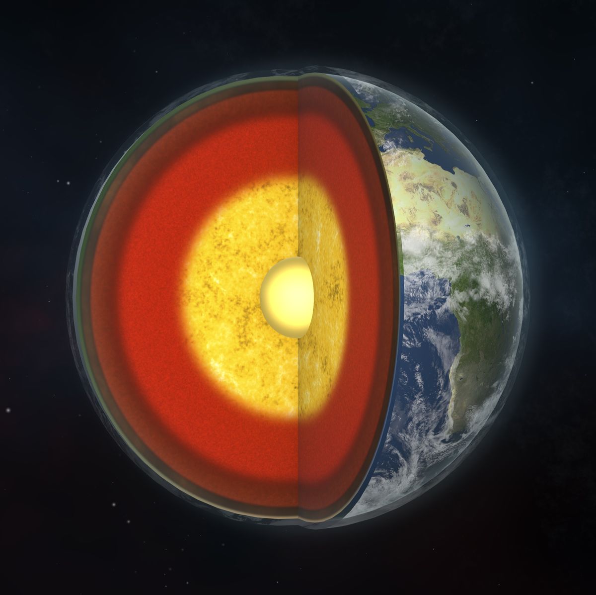 Earth between fire and ice, HD 3D desktop wallpaper, Earth…