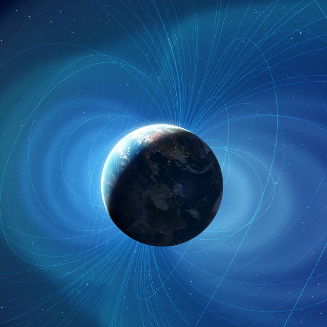 earth's magnetic field, illustration