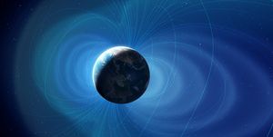 earth's magnetic field, illustration