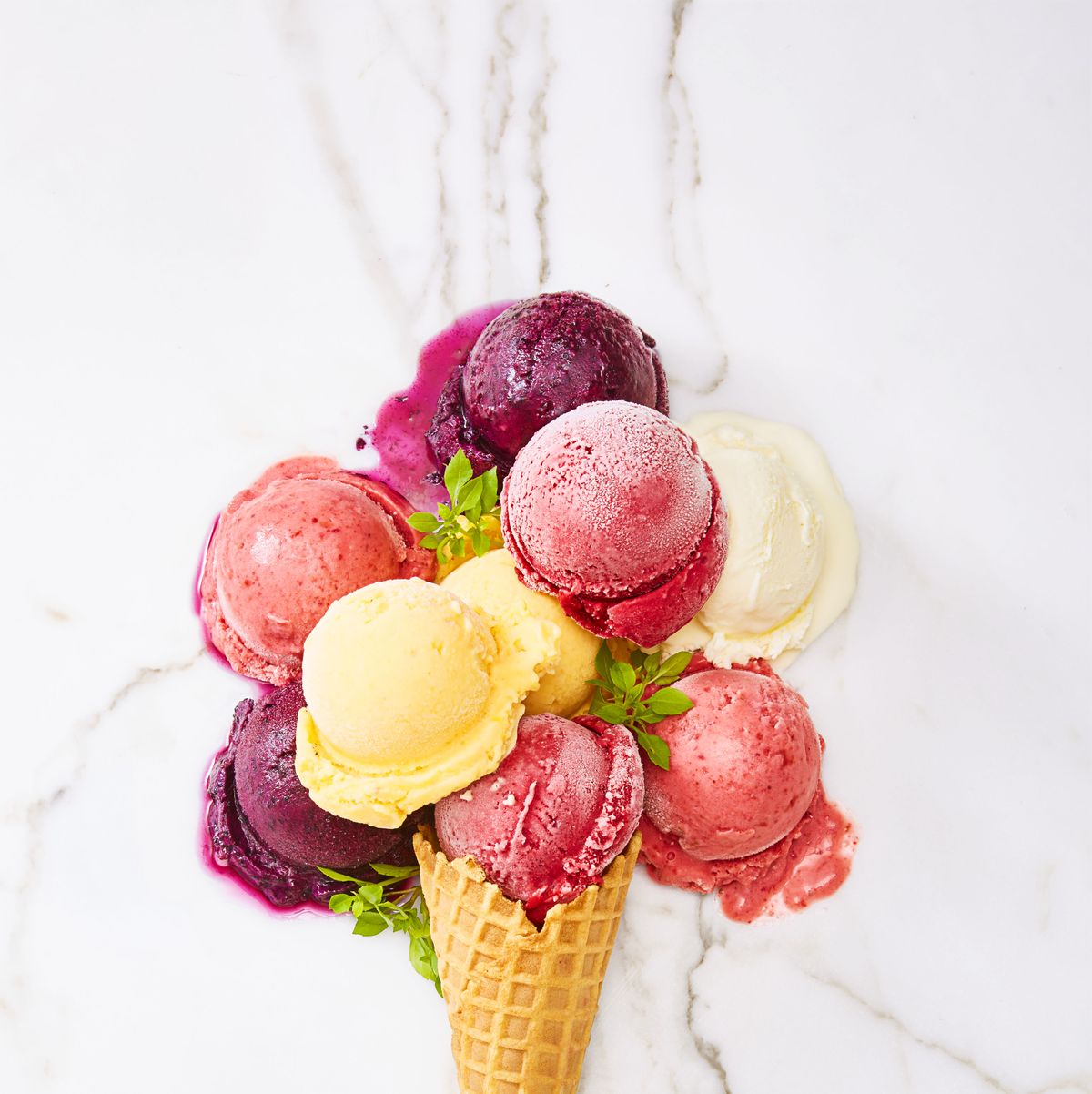 Fruit & Ice Cream
