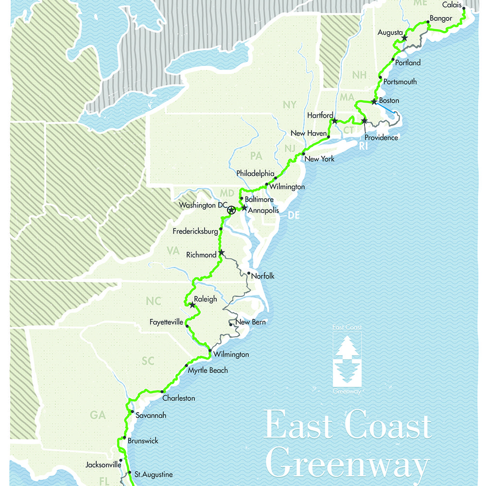 east coast greenway trail