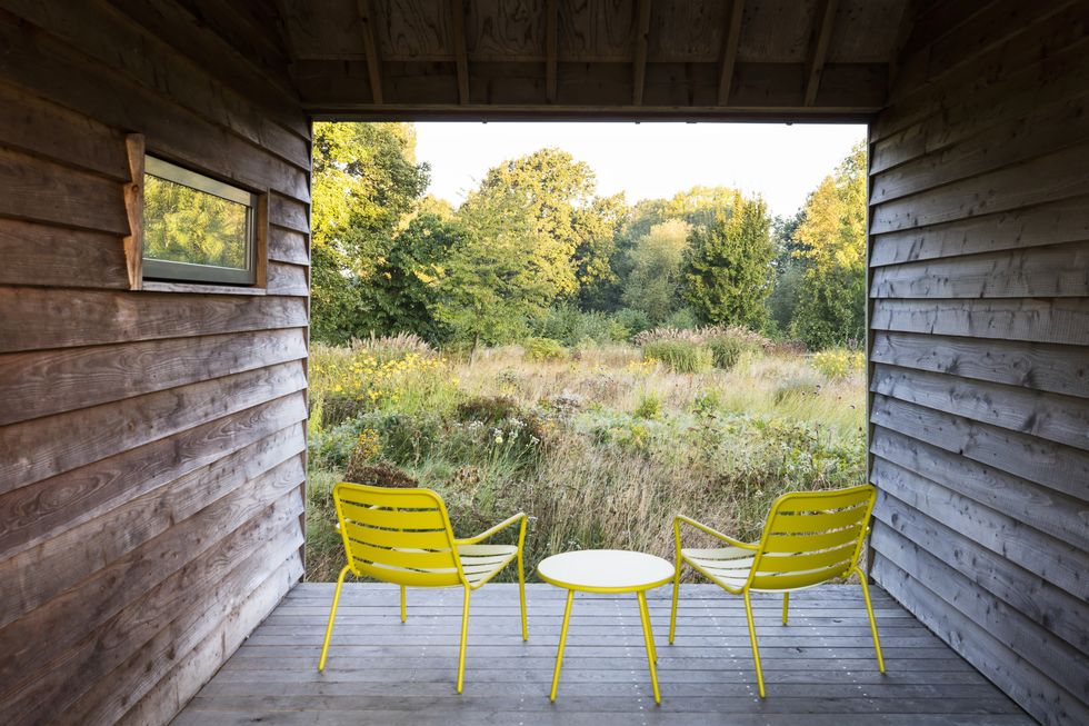 home in east sussex, england design by emma burrill a studio perch overlooks a wildflower meadow