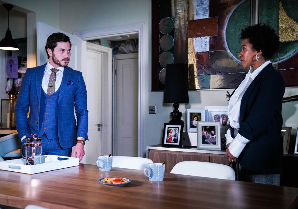 gray atkins and laura awoyinka in eastenders