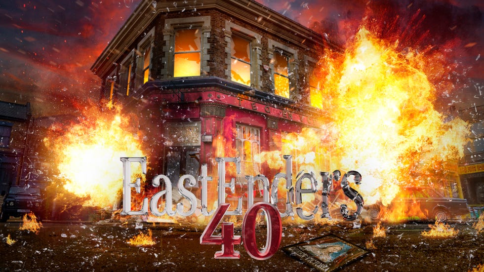 queen vic explosion, eastenders 40th anniversary