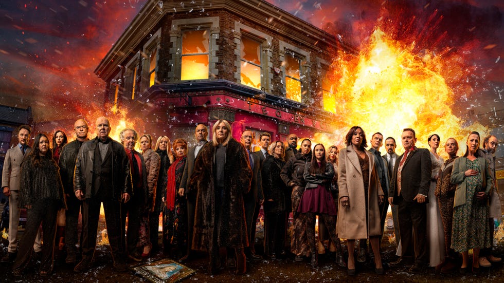 queen vic explosion, eastenders 40th anniversary