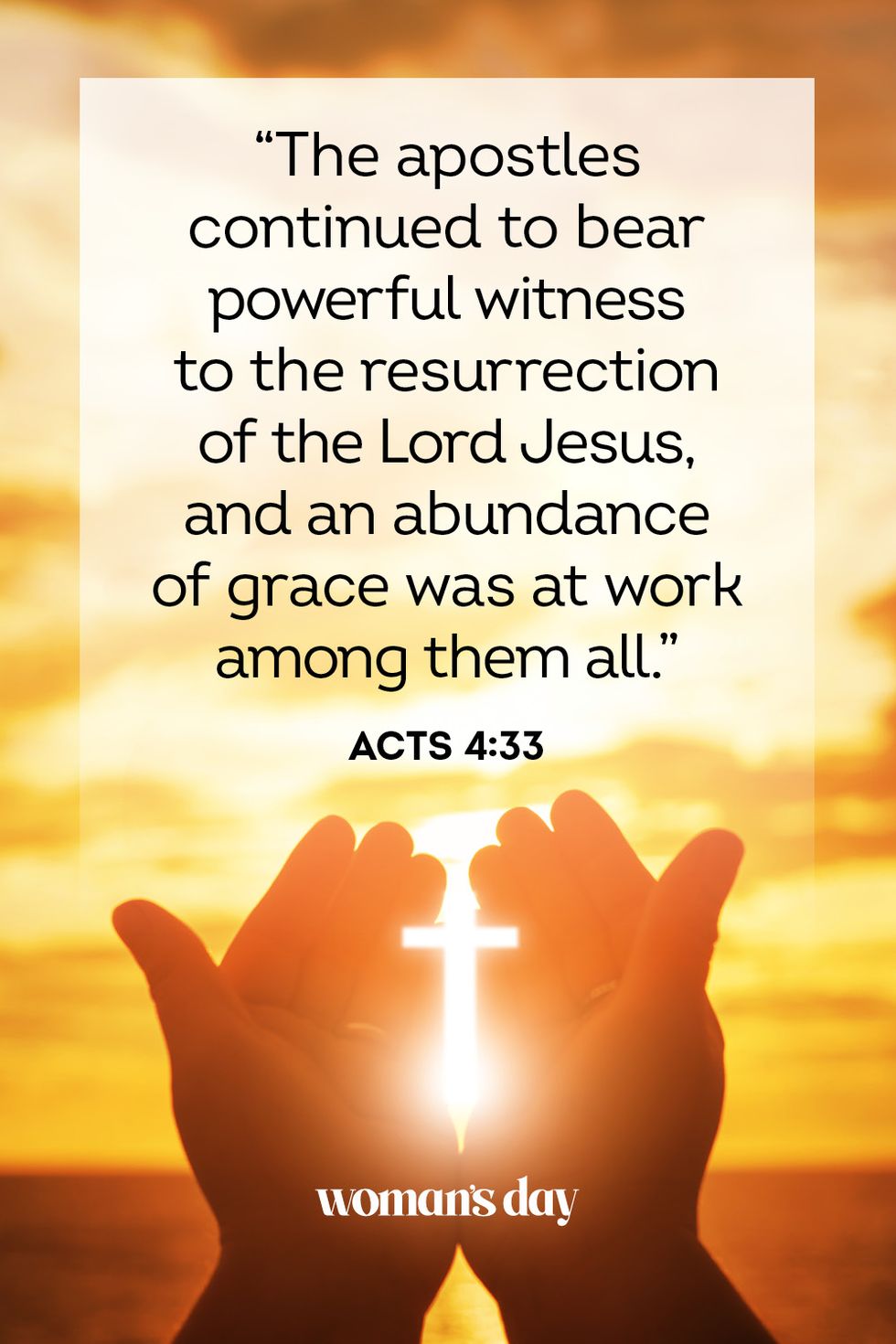 easter bible verses acts 4 33
