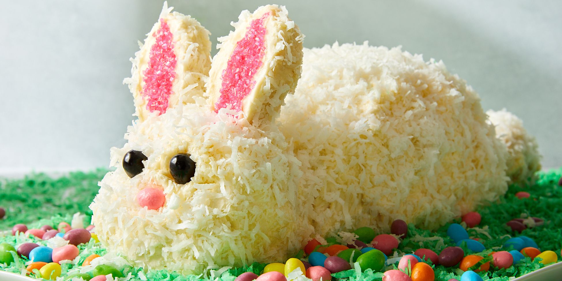 Easy Easter Bunny Cake | Simple Easter Decorating idea for your dessert  table | MamaPlusOne